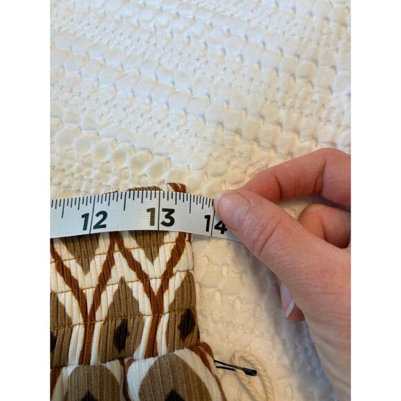 NWOT Jackson Rowe Set Jasmine Wide Leg Pant and Top Evil Eye Tan Resort Festival - Picture 15 of 16